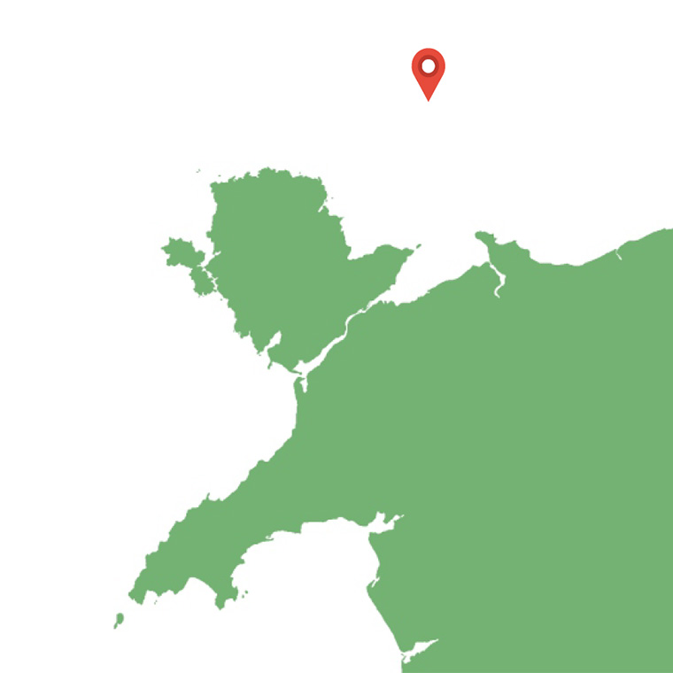North Wales map with site highlighted